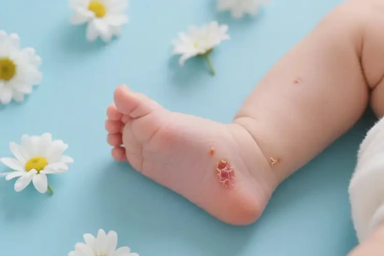 新生兒腳上出現(xiàn)濕疹可以徹底自愈嗎(圖2)
