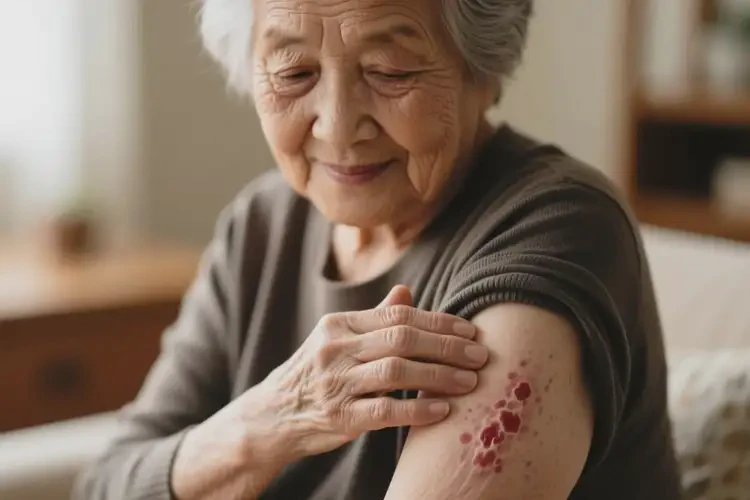 高齡老人手臂起濕疹不管它會自己自愈嗎(圖3)