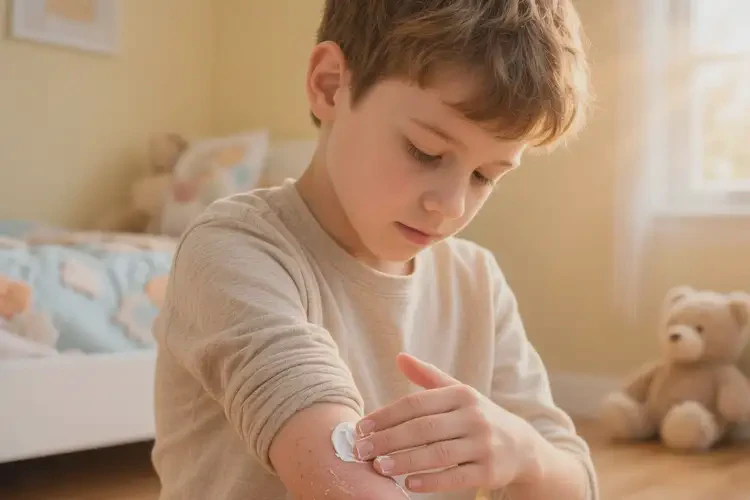 小學(xué)生手臂上長(zhǎng)濕疹可以徹底自愈嗎(圖1)