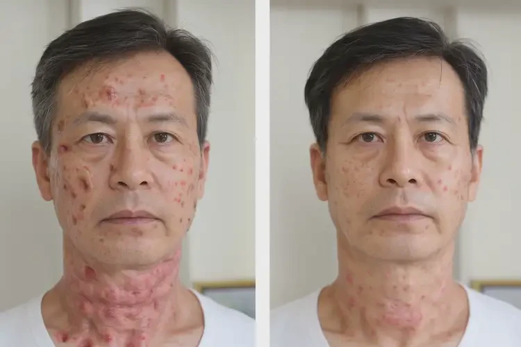 男人脖子偶爾起濕疹可以徹底自愈嗎(圖1)