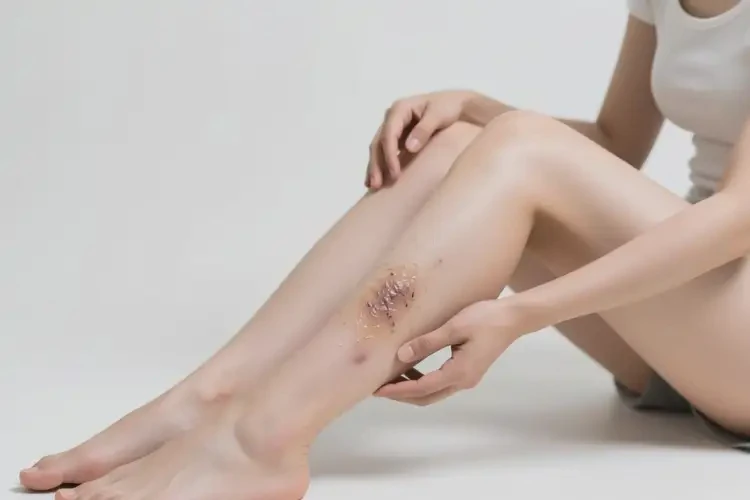 女人小腿出現(xiàn)濕疹能徹底自愈嗎(圖2)