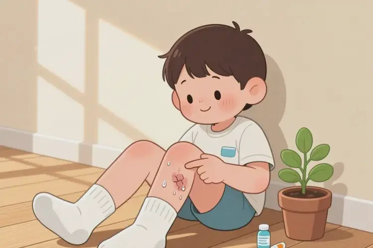 孩子小腿上出湿疹能彻底自愈吗(图2)