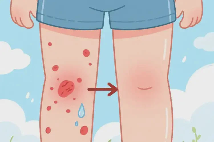 小孩大腿上經(jīng)常長濕疹可不可以徹底自愈(圖3)