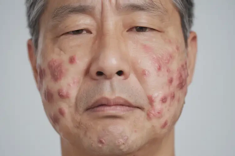 男性脖子上出現(xiàn)濕疹不管它會(huì)自己好嗎(圖3)