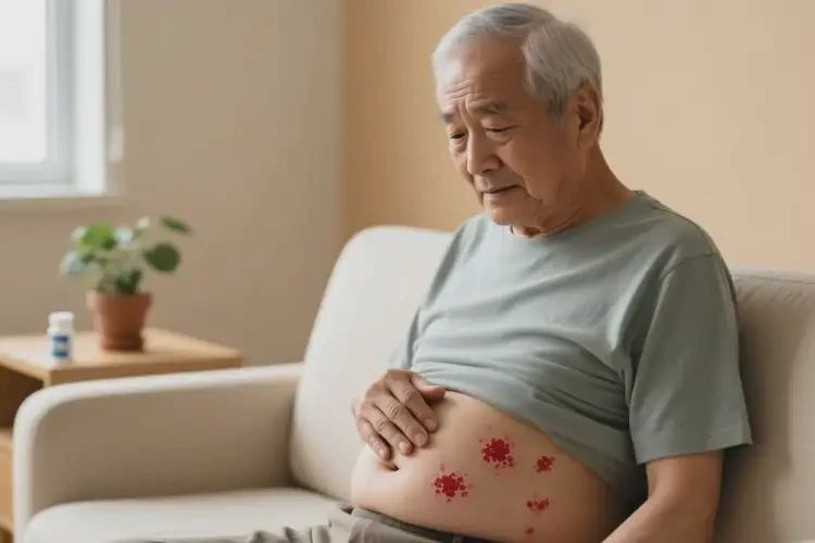 老人肚子長(zhǎng)濕疹不管它會(huì)自己好嗎(圖4)