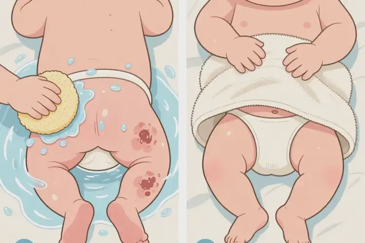 新生兒肛周出濕疹能夠徹底治愈嗎(圖2)