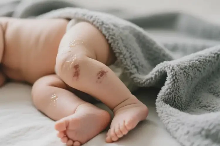 嬰兒大腿偶爾長(zhǎng)濕疹不管它會(huì)自己痊愈嗎(圖1)