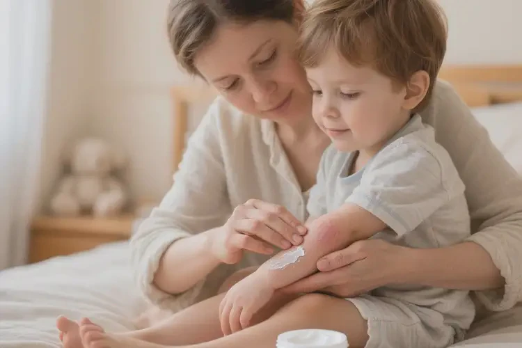 孩子大腿上偶爾長濕疹不管它會自己痊愈嗎(圖4)