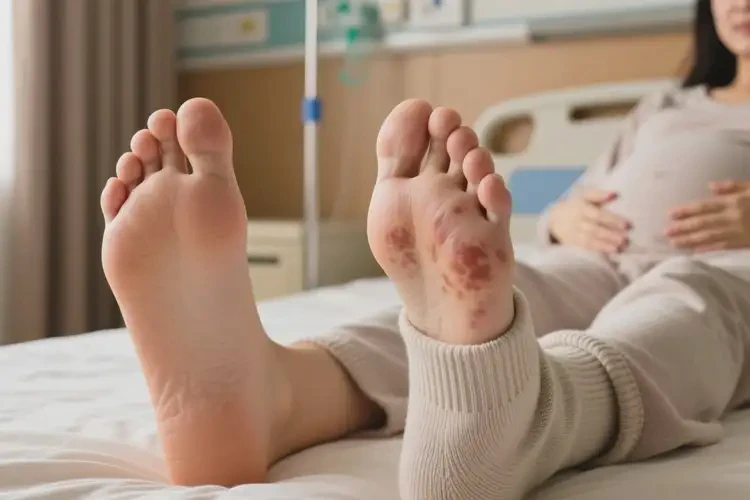 产妇脚上经常起湿疹不管它会自己自愈吗(图3)