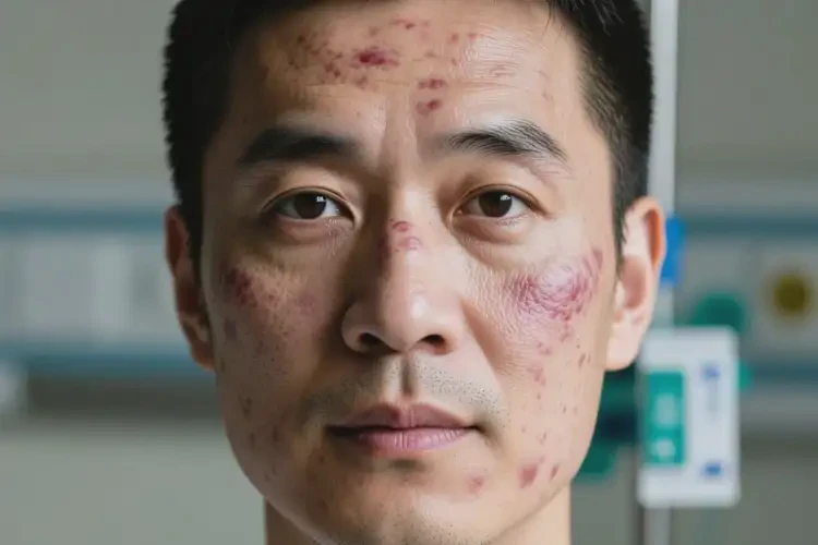 男人面部容易長濕疹可以徹底自愈嗎(圖1)