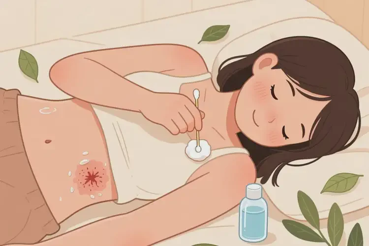 女生肚子長濕疹能靠自己自愈嗎(圖2)