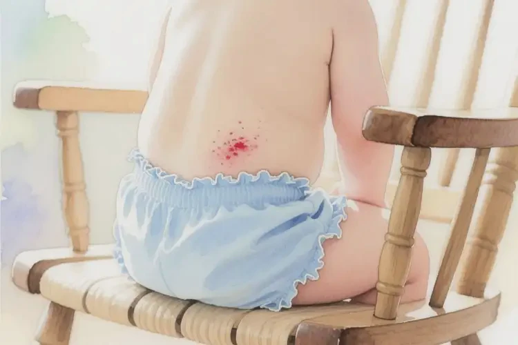 幼兒屁股上偶爾起濕疹不管它會自己好嗎(圖2)