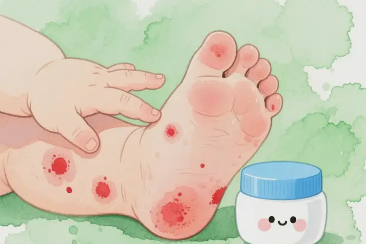 寶寶腳上偶爾長濕疹不管它會自己自愈嗎(圖2)