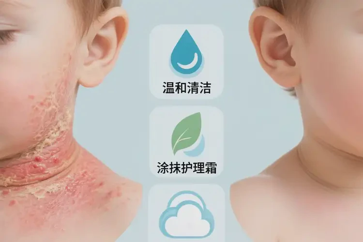 幼兒脖子有濕疹能靠自己自愈嗎(圖2)