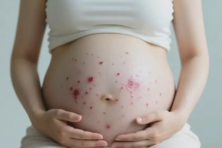 產(chǎn)婦肚子上長(zhǎng)濕疹不管它會(huì)自己自愈嗎(圖3)