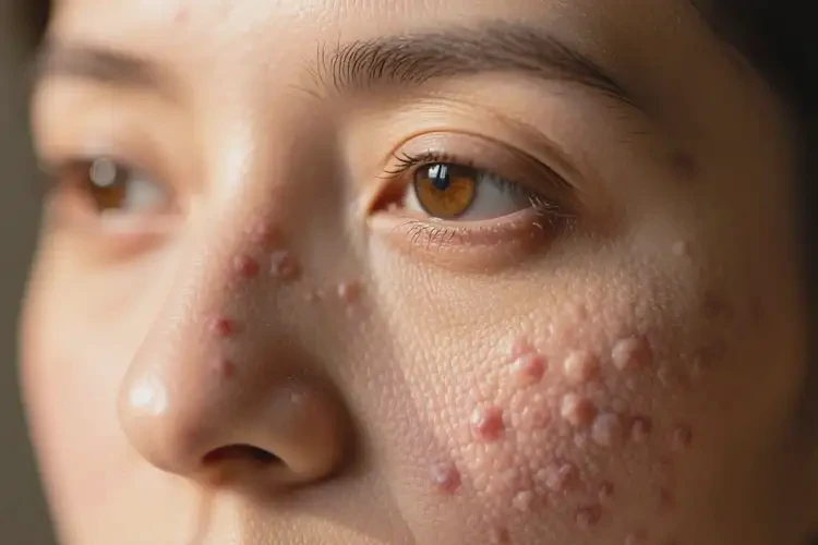 女人臉上有濕疹可不可以徹底自愈(圖1)