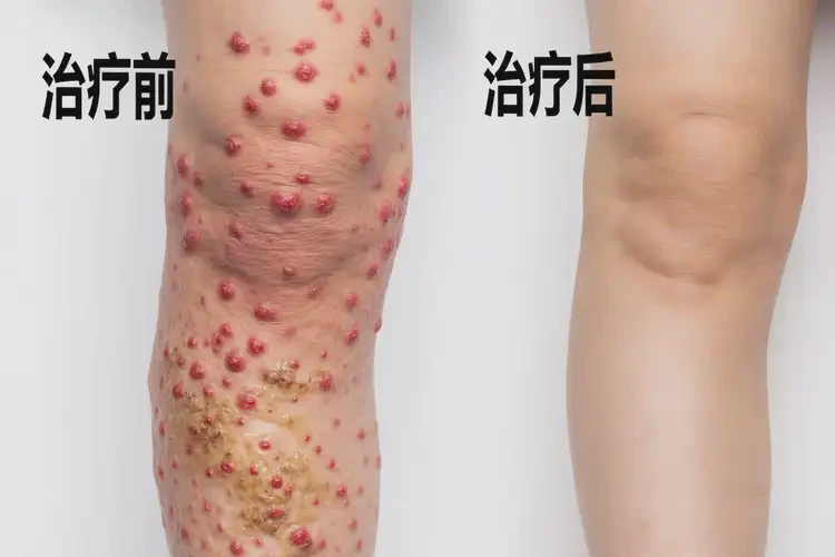 幼兒小腿上偶爾長(zhǎng)濕疹不管它會(huì)自己痊愈嗎(圖1)