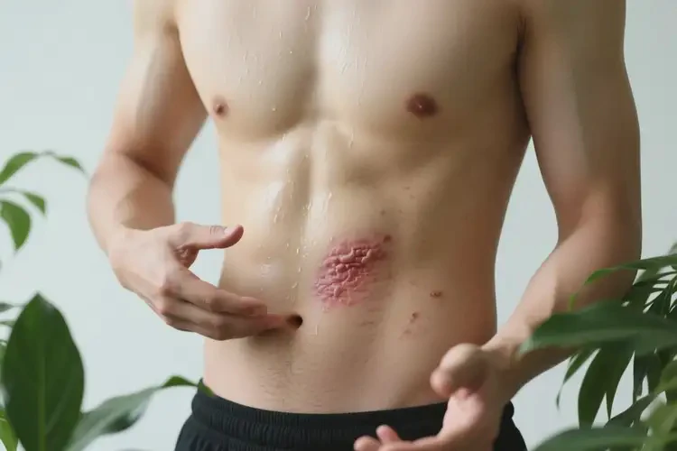 男性肚子偶爾長濕疹可以徹底自愈嗎(圖2)