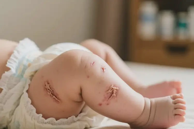 嬰兒大腿偶爾長(zhǎng)濕疹不管它會(huì)自己痊愈嗎(圖2)