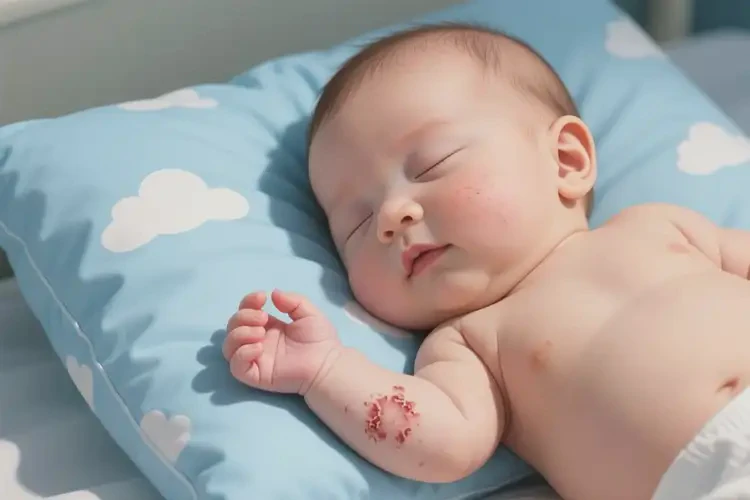 嬰兒手上出現(xiàn)濕疹可以徹底自愈嗎(圖1)