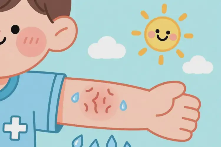 儿童手臂上起湿疹不管它会自己痊愈吗(图2)