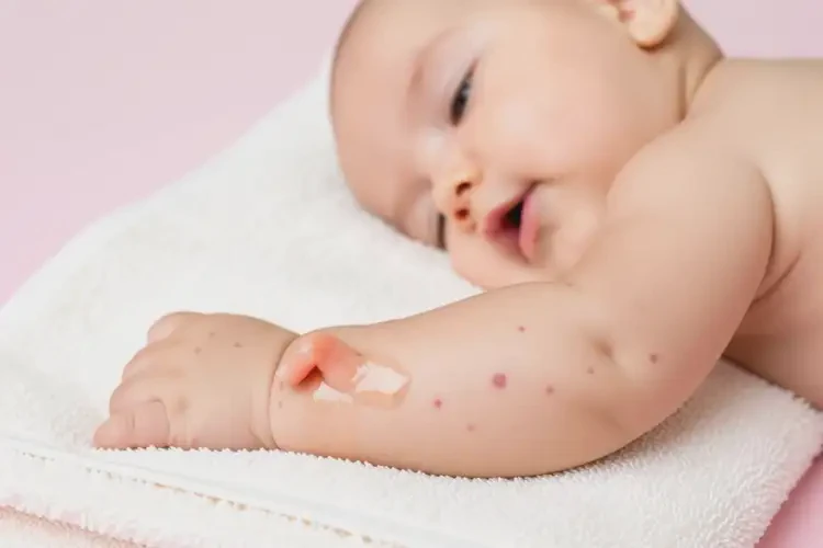 嬰兒手臂上偶爾長濕疹能夠徹底治愈嗎(圖1)