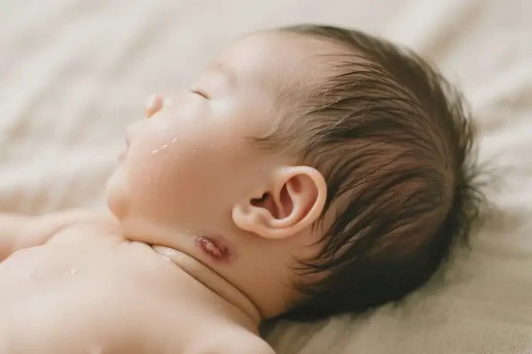 寶寶脖子有濕疹不管它會自己自愈嗎(圖1)