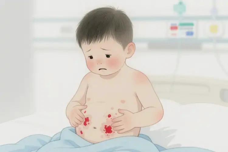 少兒肚子出現(xiàn)濕疹不管它會自己痊愈嗎(圖4)