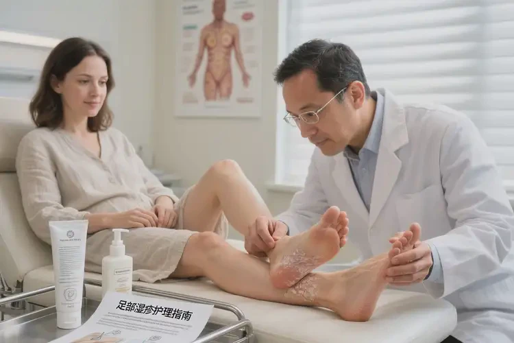 產(chǎn)婦腳上出現(xiàn)濕疹能徹底自愈嗎(圖1)