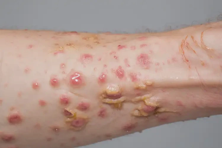 男性脖子上出現(xiàn)濕疹不管它會(huì)自己好嗎(圖2)