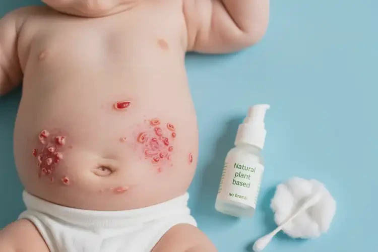 寶寶肚子上出濕疹能靠自己自愈嗎(圖3)