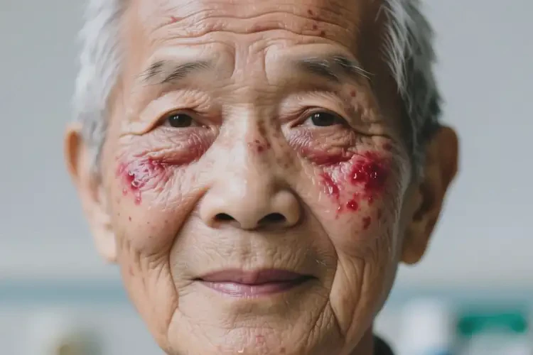 老年人臉上有濕疹可不可以徹底自愈(圖2)