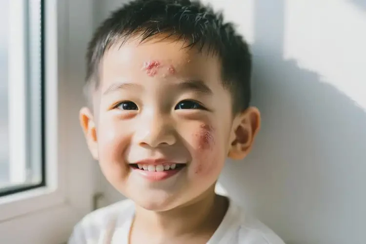 兒童面部起濕疹不管它會自己自愈嗎(圖2)