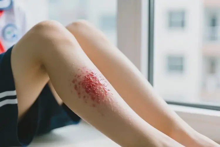 中学生小腿出湿疹不管它会自己痊愈吗(图2)