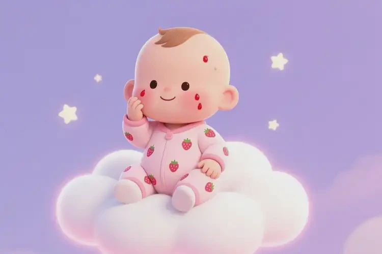 新生兒身上經(jīng)常長濕疹不管它會自己自愈嗎(圖1)