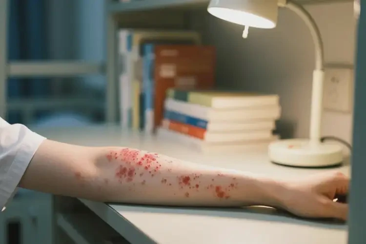 大學(xué)生手臂上經(jīng)常長(zhǎng)濕疹不管它會(huì)自己自愈嗎(圖4)