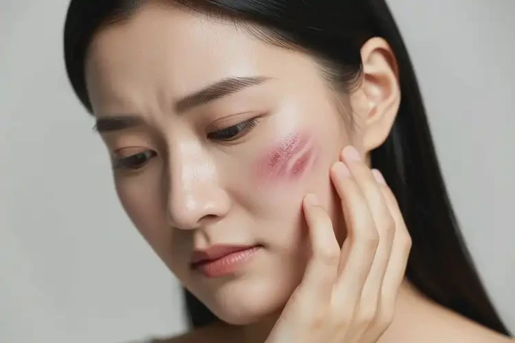 女人臉上經(jīng)常長(zhǎng)濕疹不管它會(huì)自己好嗎(圖2)