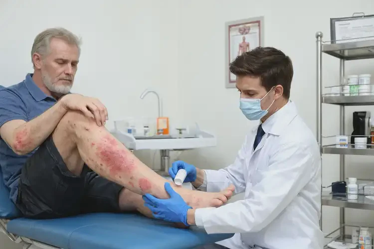 男性小腿起濕疹能夠徹底治愈嗎(圖3)