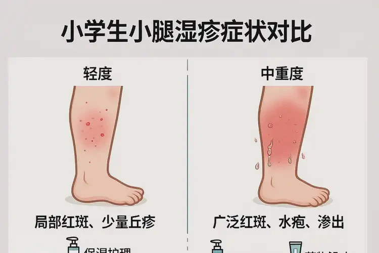 小學(xué)生小腿偶爾長濕疹能徹底自愈嗎(圖1)