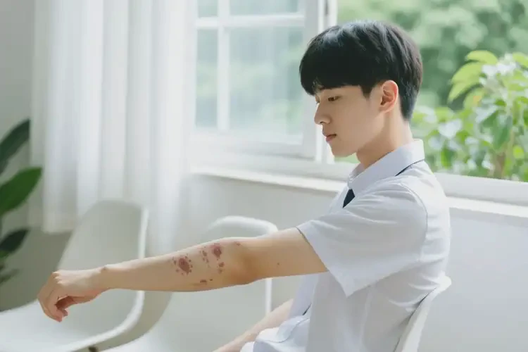 大學(xué)生手臂容易長濕疹能不能徹底自愈(圖2)