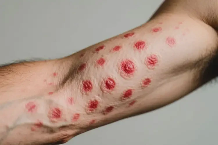 男人手臂经常长湿疹不管它会自己好吗(图3)