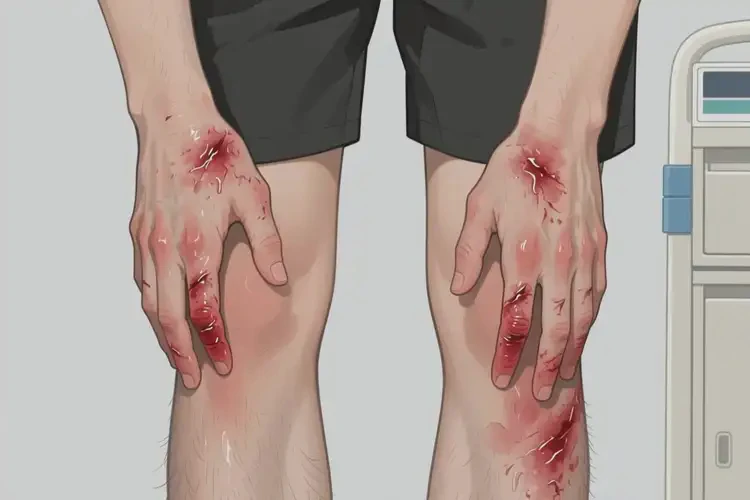 青年人四肢長(zhǎng)濕疹不管它會(huì)自己痊愈嗎(圖1)