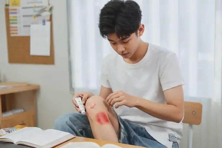 大學(xué)生小腿出現(xiàn)濕疹可以徹底自愈嗎(圖2)