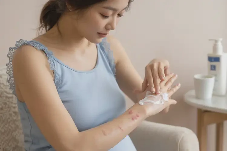 產(chǎn)婦手上偶爾起濕疹不管它會自己好嗎(圖1)