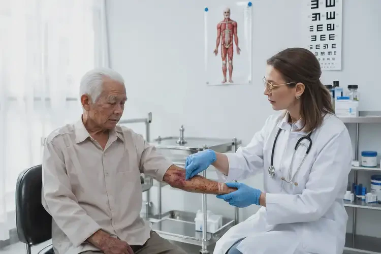 老年人四肢經(jīng)常長濕疹能徹底自愈嗎(圖2)