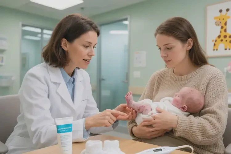 新生兒腳上長濕疹能靠自己自愈嗎(圖2)