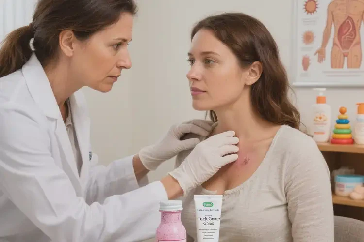 哺乳期媽媽脖子偶爾起濕疹能不能徹底自愈(圖1)