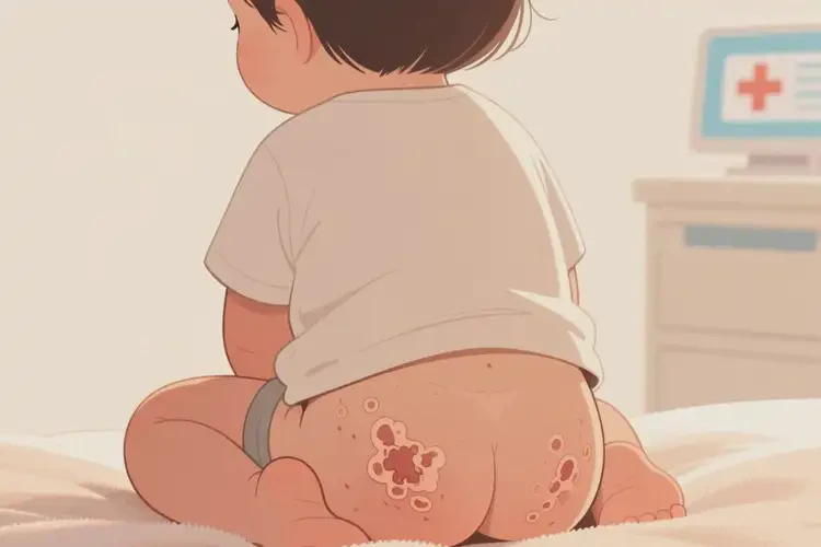 小孩屁股上經(jīng)常長濕疹不管它會自己好嗎(圖1)
