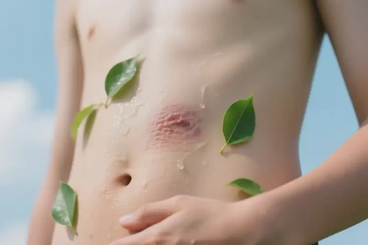 青少年肚子容易起湿疹不管它会自己痊愈吗(图2)