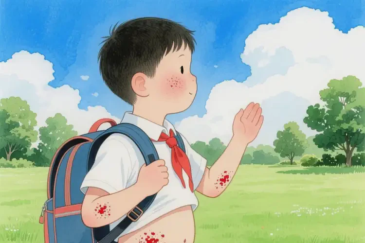 小學(xué)生肚子上出現(xiàn)濕疹不管它會(huì)自己痊愈嗎(圖2)